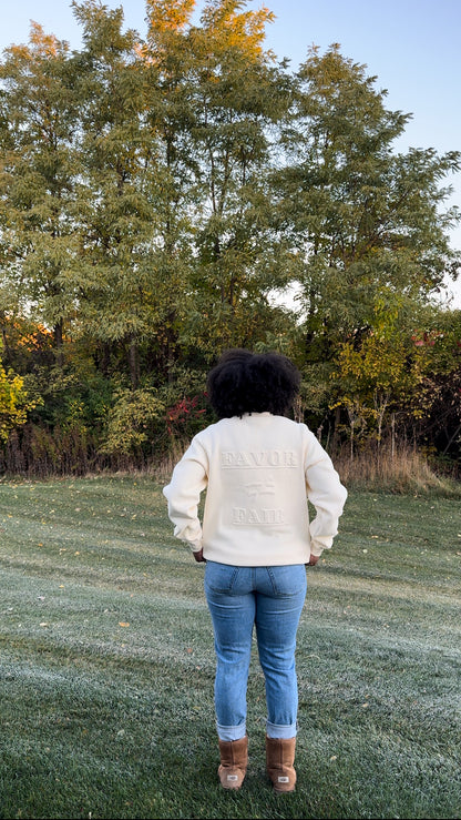 Favor Ain’t Fair Embossed Crewneck