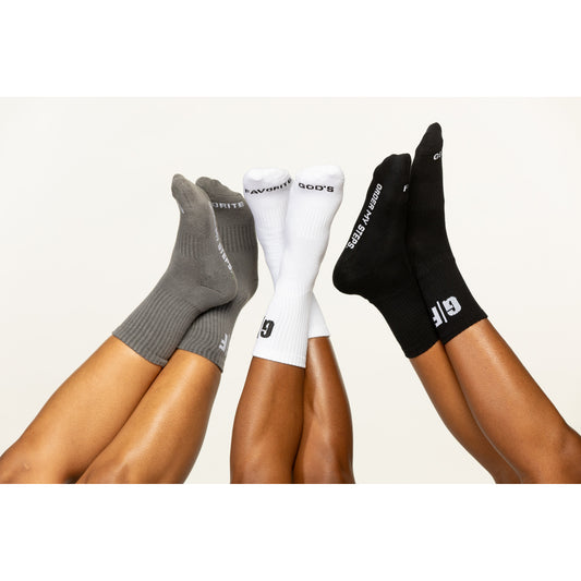 “The Ordered Steps” 3 pack sock set