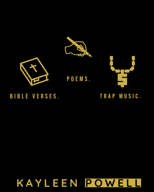 Bible Verses, Poems, & Trap Music Book